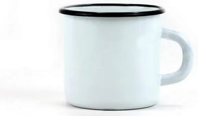 BELIS biely smaltovaný hrnček, 7 cm