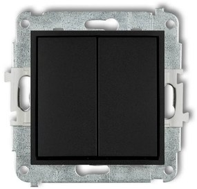 Vypínač matný čierny 12MWP-2 mini