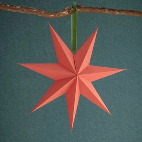 Garden Trading Závesná papierová hviezda Maddox Brick Red 60 cm