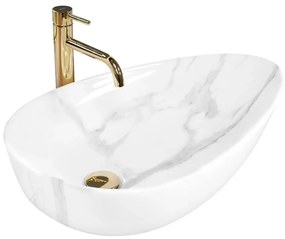 Umývadlo na dosku Greta 65 Bianco Shiny