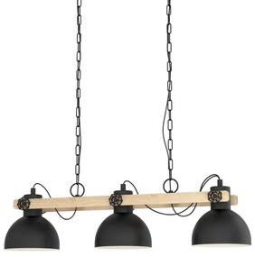 Eglo 79896 - Luster na reťazi LUBENHAM 3xE27/28W/230V