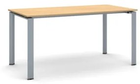 Rokovací stôl INFINITY so sivostriebornou podnožou 1600 x 800 x 750 mm, buk