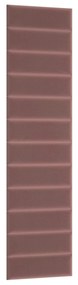 Set 12 čalúnených panelov Quadra 50x240 cm (ružová). Vlastná spoľahlivá doprava až k Vám domov. 1051972