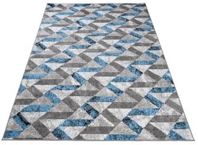 Kusový koberec PP Inis šedomodrý 140x200cm