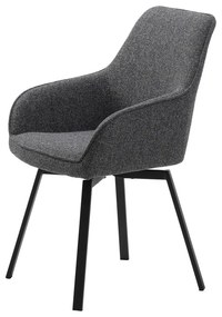 Sivá jedálenská stolička Alma – Unique Furniture