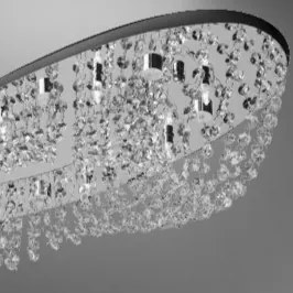 Krištáľ strop svietidlo LUXERA 69046 ELIPTHON 24*65