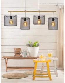 Lucide 45459/04/30 - Luster na lanku BASKETT 4xE27/60W/230V