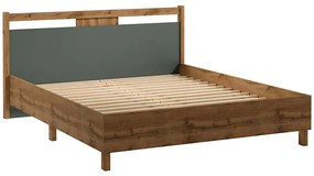 Posteľ Indygo L160 dub wotan-green