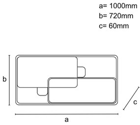 LED stmievateľné stropné svietidlo 280 W/230 V 3000-6500 K + diaľkové ovládanie