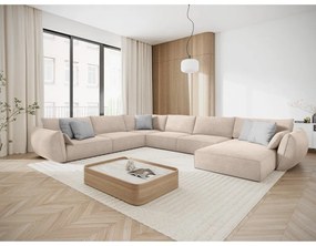 Béžová rohová pohovka (ľavý roh) Vanda - Mazzini Sofas