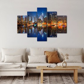 Obraz Manhattanu v noci (150x105 cm)