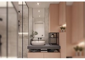 BAT-B0969 - Umývadlová batéria pre podomietkovú montáž LUNGO, matná čierna