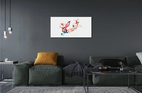 Obraz plexi Farebné motýle poznámky 125x50 cm