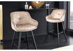 Barová stolička Euphoria 43686 Zamat - Champagne  - Komfort-nábytok