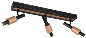 Čierne/v bronzovej farbe LED bodové svietidlo 20,5x63 cm Ikaris – Trio Select
