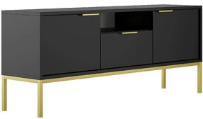 TV Stolík 135 Austin Čierna/Zlatá