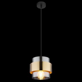 Globo 15560H - Luster na lanku MILEY 1xE27/60W/230V čierna/mosadz