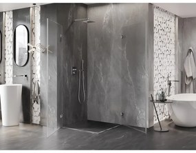 Mexen Lunar-B Duo, výklopný sprchový kút 85 x 85 cm, 8mm číre sklo, chrómový profil, 832-085L-085P-01-00