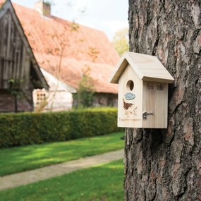 Vtáčia búdka Simple, 19,5x14,5x11 cm, drevo, hnedá