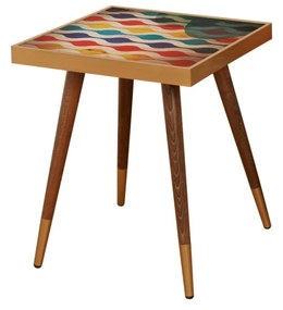 Hanah Home Odkládací stolek Wave vícebarevný