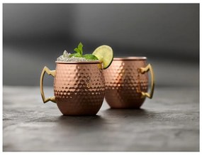 Oceľové hrnčeky v súprave 2 ks v medenej farbe 400 ml Moscow Mule – Lyngby Glas