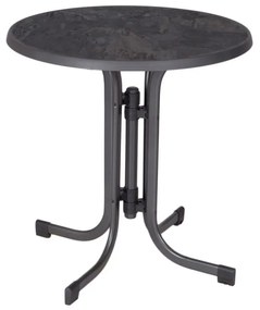Kovový okrúhly záhradný jedálenský stôl ø 70 cm Pizarra – Dajar