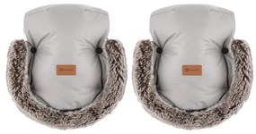 PETITE&amp;MARS - Rukávniky na kočík FURRY Champagne Shower