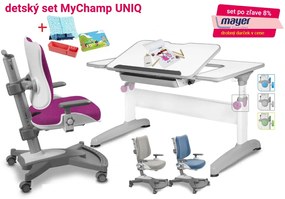 MAYER Set Rastúci stôl UNIQ 32U1 dekor biely + stolička MyChamp