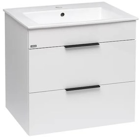 Kúpeľňová skrinka s umývadlom Jika Plan 65x44,1x62,2 cm biela H4536021763001, 1 ks