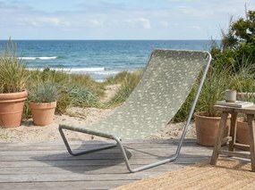 Skladacie plážové lehátko SAND FLOWERS, zelené