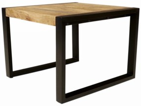 furniture-nabytek.cz - Konferenčný stolík kov drevo mango 60x45x60