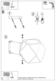 Sollux SL.1008 - Nástenné svietidlo WOODY 1xG9/40W/230V