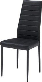 Jedálenský set 4x stolička + stôl Catini Austin - Čierna