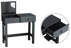 Kozmetický stolík Nero Anthracite