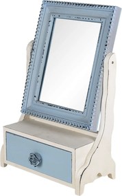 Stolný kozmetické zrkadlo sa šuplíčku Jessi - 25*14*38 cm