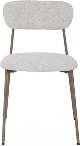 Svetlohnedá čalúnená jedálenská stolička Inka – Yes Everyday