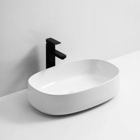 Erga Ciele, umývadlo na dosku 540x350x150 mm, biela lesklá, ERG-V03-9683-WH