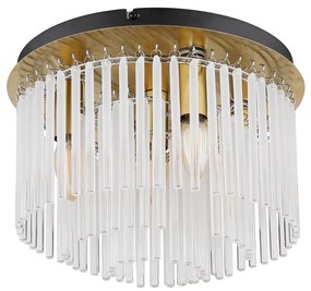 Globo 15698DM - Stropné svietidlo GORLEY 5xE27/60W/230V pr. 32 cm zlatá