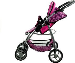 Kočík pre bábiky Alice Deep, kočík, prenosná postieľka 2v1