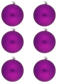 DECOLED Plastová guľa, hrúbka 10 cm, plsť, 6 x matná