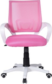 Kancelárska stolička FB-BIANCO ružová/biela