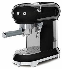 SMEG 50's Retro Style pákový kávovar na Espresso / Cappucino 15 barov 2 cup čierna ECF01BLEU, čierna