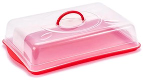 Obdĺžnikový podnos s červeným vekom