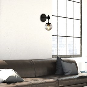 Nástenné svietidlo APP750-1W - čierne