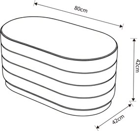 Taburet Bella růžový