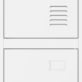 Šatníková skriňa pre zamestnancov biela IGOR 1 Plus 316,5 x 1850 x 450 mm