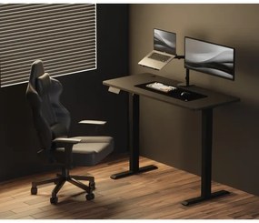 Výškovo nastaviteľný písací stôl LEVANO 140x60 cm čierna