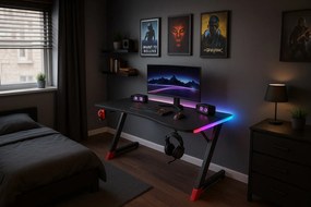 Herný stôl BG01 čierny 120 cm