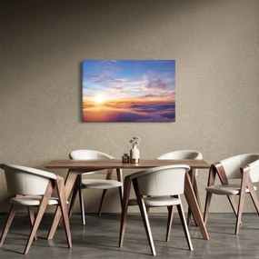 Obraz - Západ slnka nad mrakmi (90x60 cm)