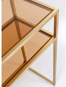Loft Gold konzolový stolík zlatý 85x80cm